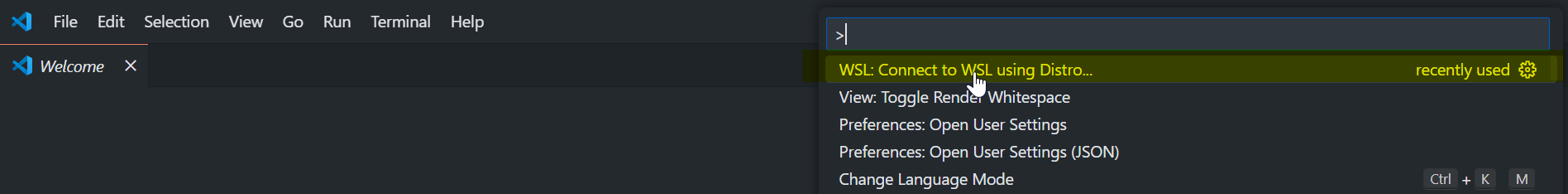 Connect to WSL