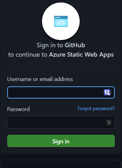 Create a static web app